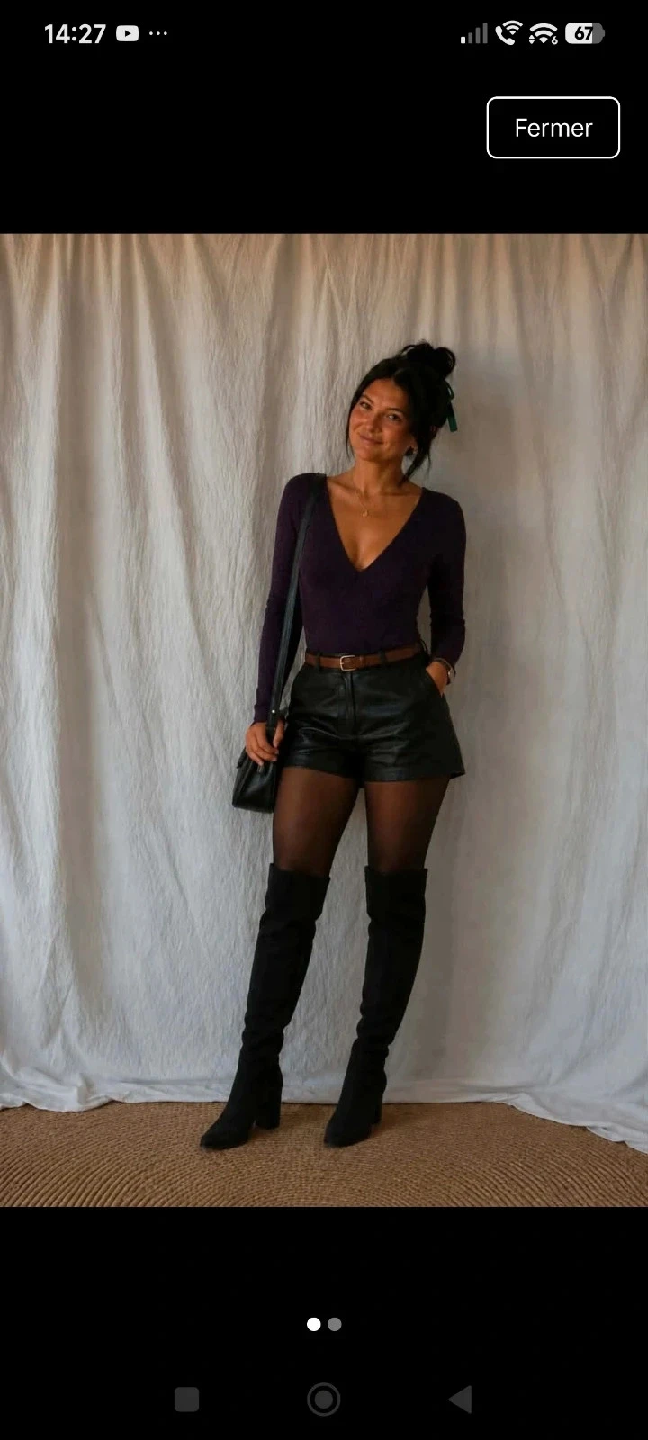 Body pailleté taille M